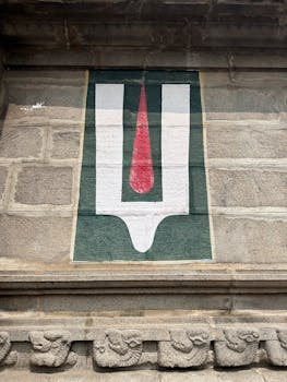 A news image related to a video from Tirupati Temple sparking concerns about national security and prompting a debate.