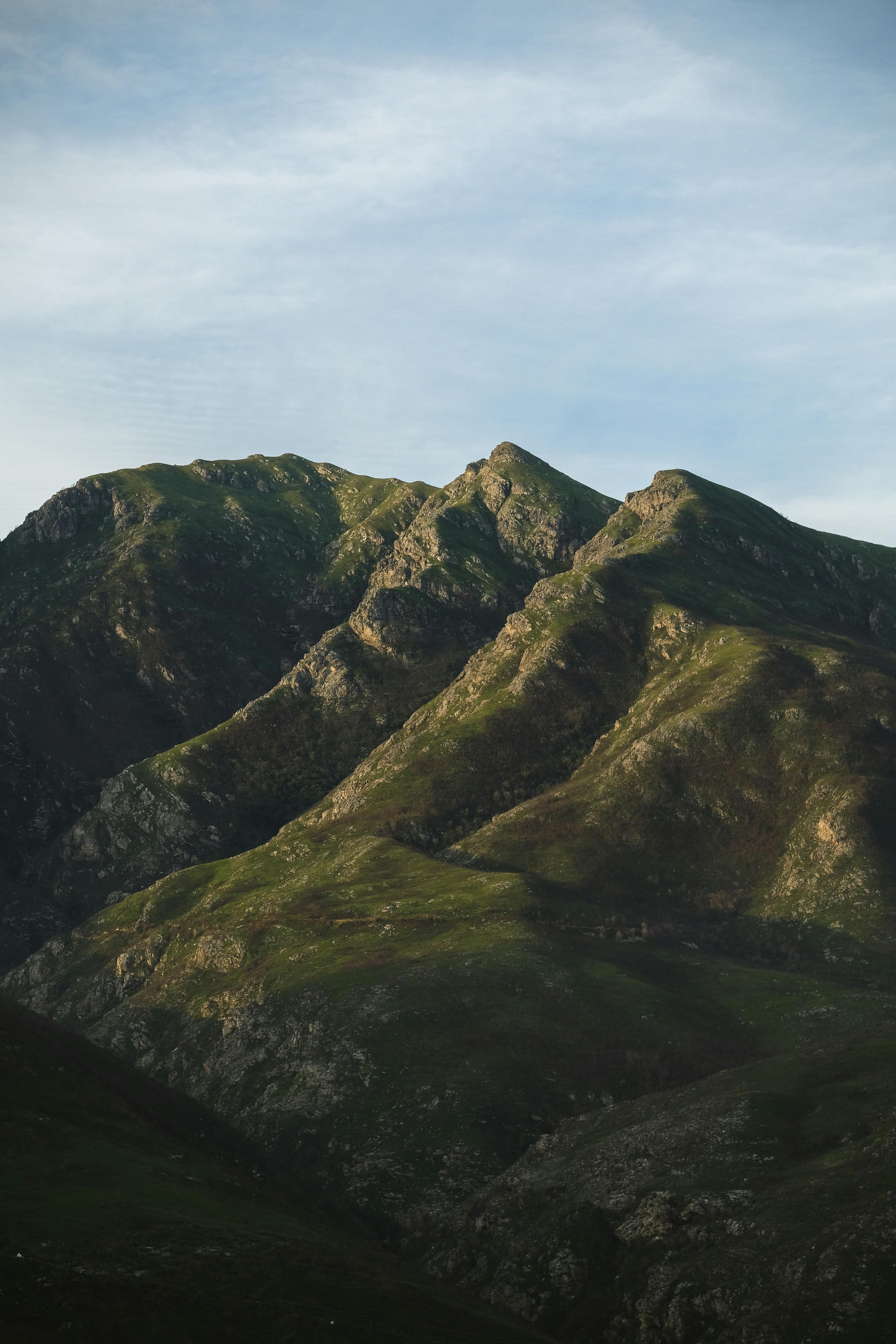 green mountain slope