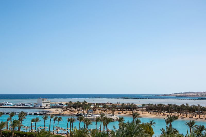 Red Sea beach and resort at Sahl Hasheesh near Hurghada