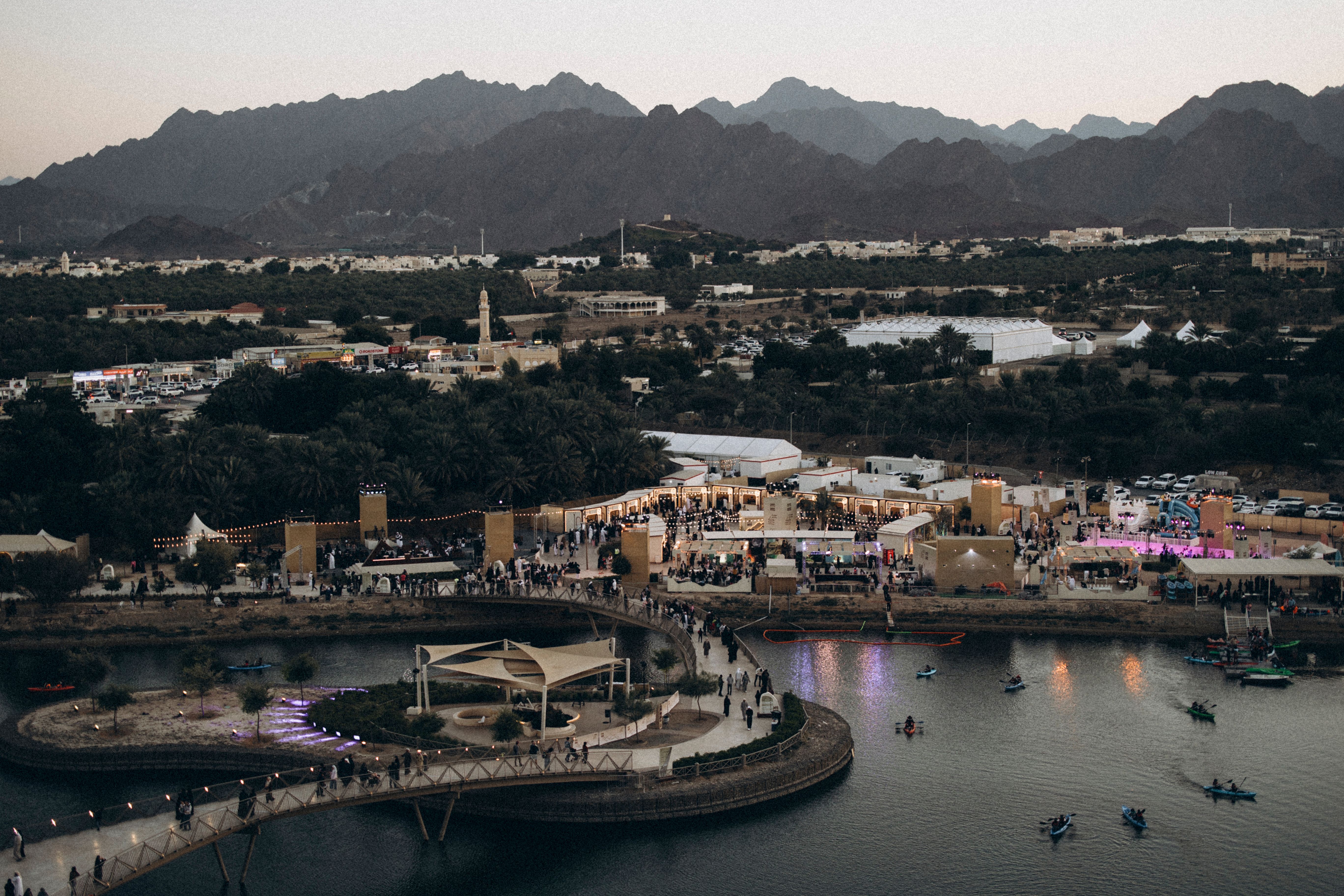 Scenic Aerial View of Hatta Lake, Dubai · Free Stock Photo