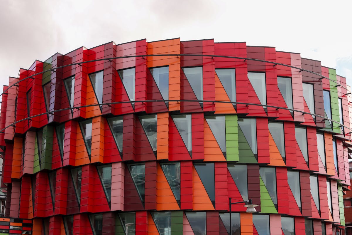 The Kuggen building at Chalmers — Gothenburg\'s colourful modern architecture reflects the city\'s design ambition alongside its industrial heritage