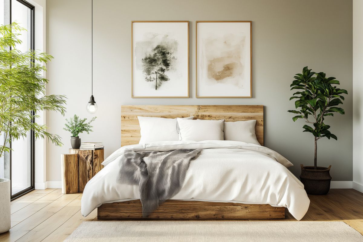 Sage green bedroom walls