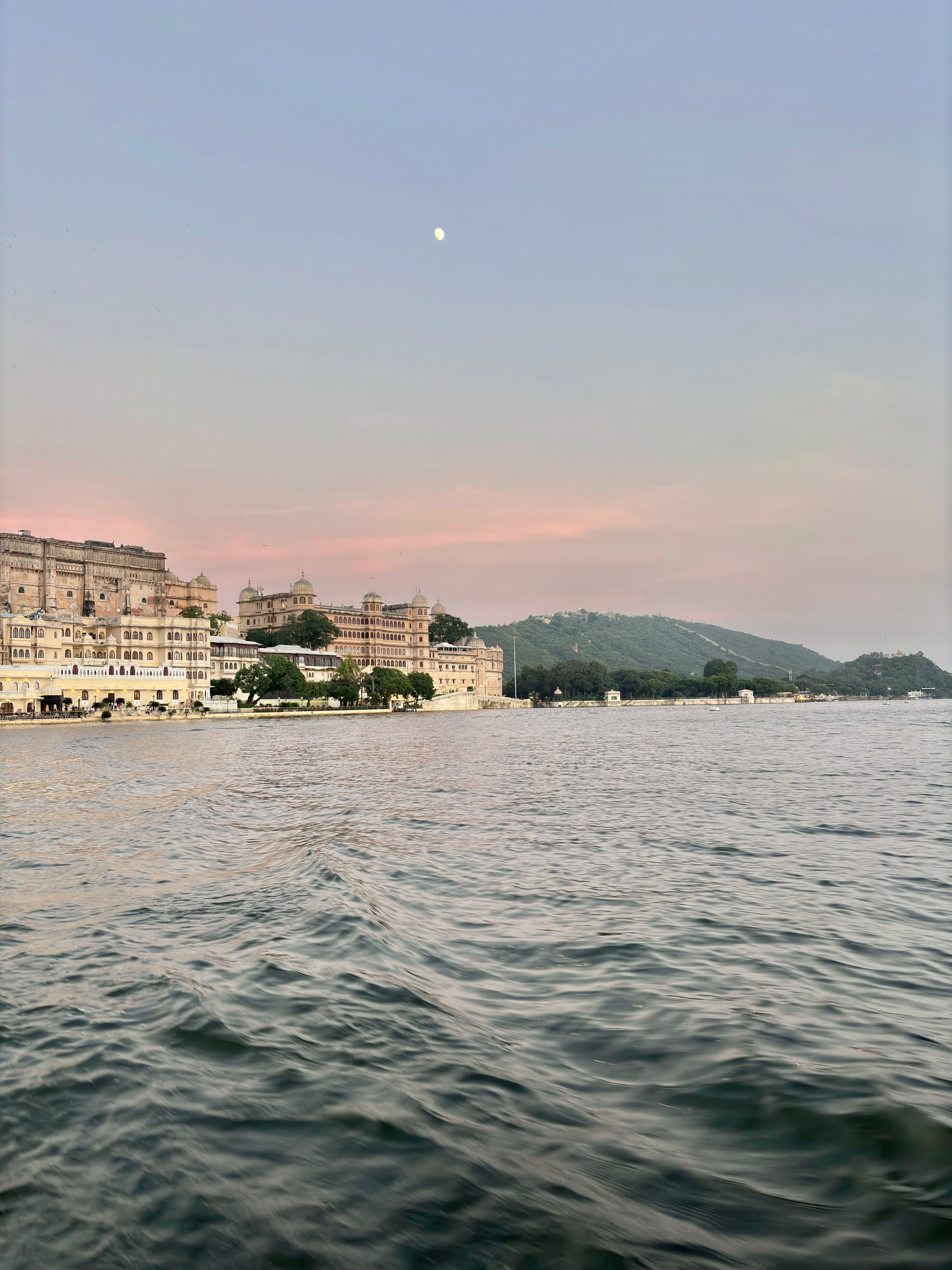 Udaipur City Palace at golden hour