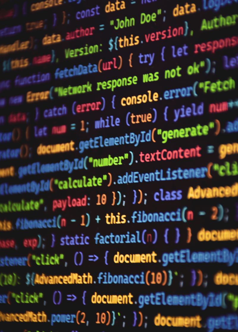 Close-up of Colorful JavaScript Code on Screen · Free Stock Photo
