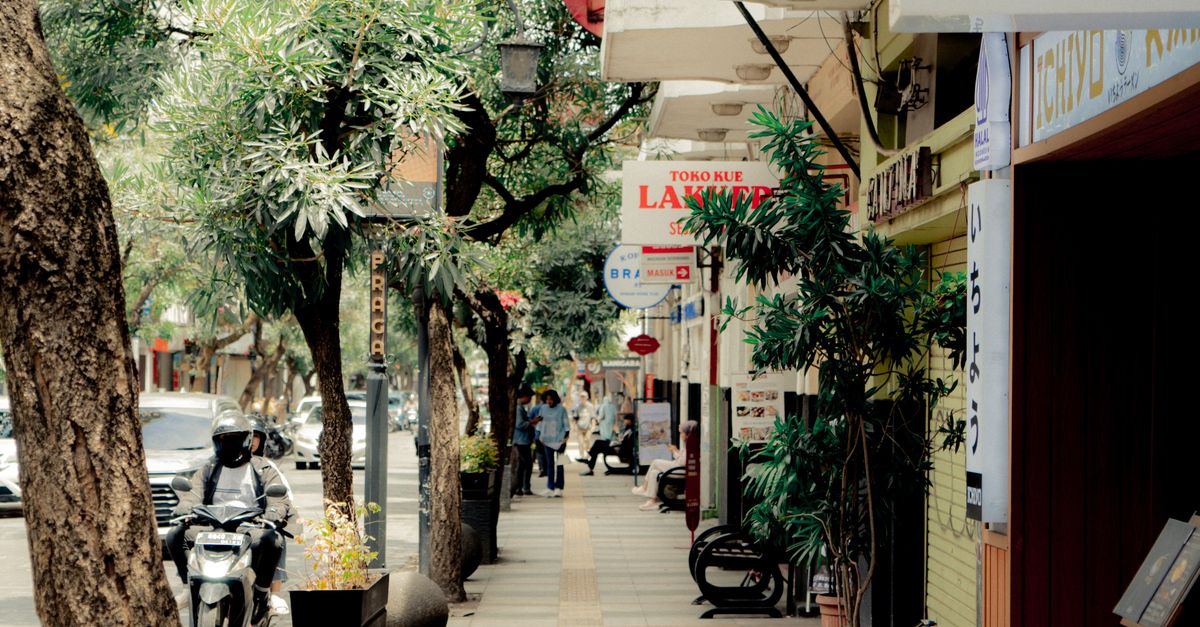 Java Streets Charming Street View in West Java, Indonesia · Free Stock Photo