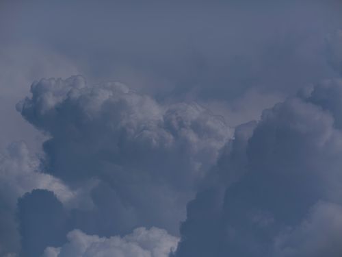 Free Stunning view of large cumulus clouds, capturing the dramatic atmosphere of a cloudy day. Stock Photo