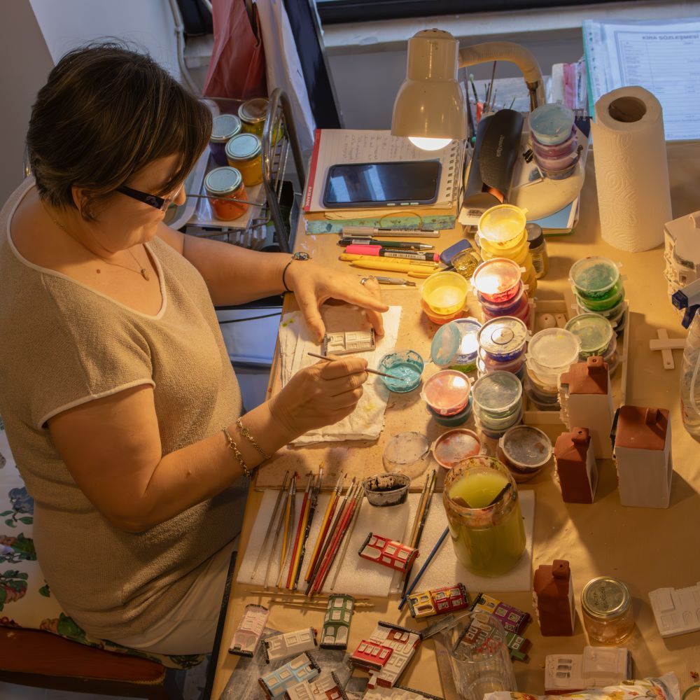 Painters and Decorators in Chelsfield — a decorator at work mid-project