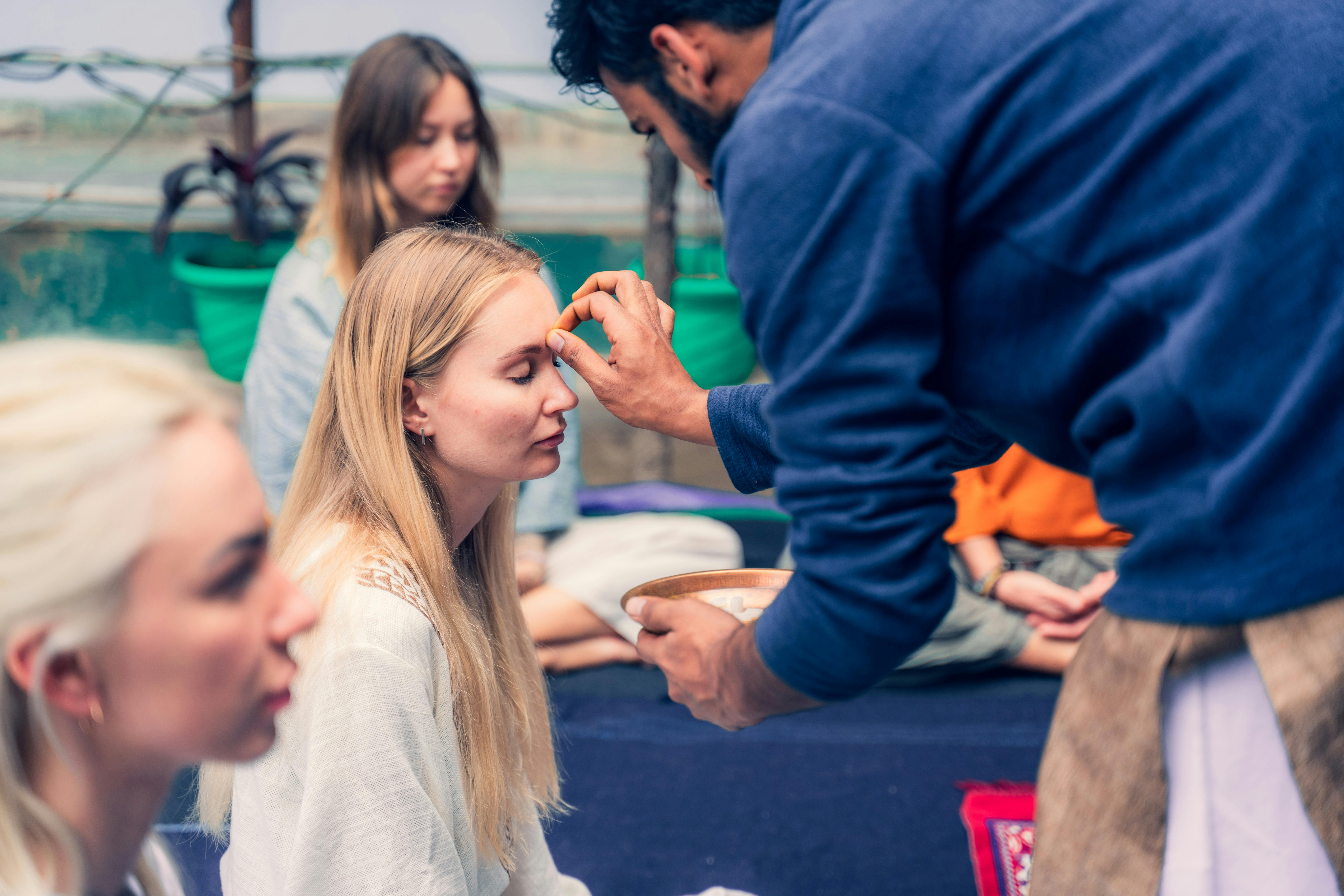 Self-care Scene With A Person Meditating Or Practicing Mindfulness