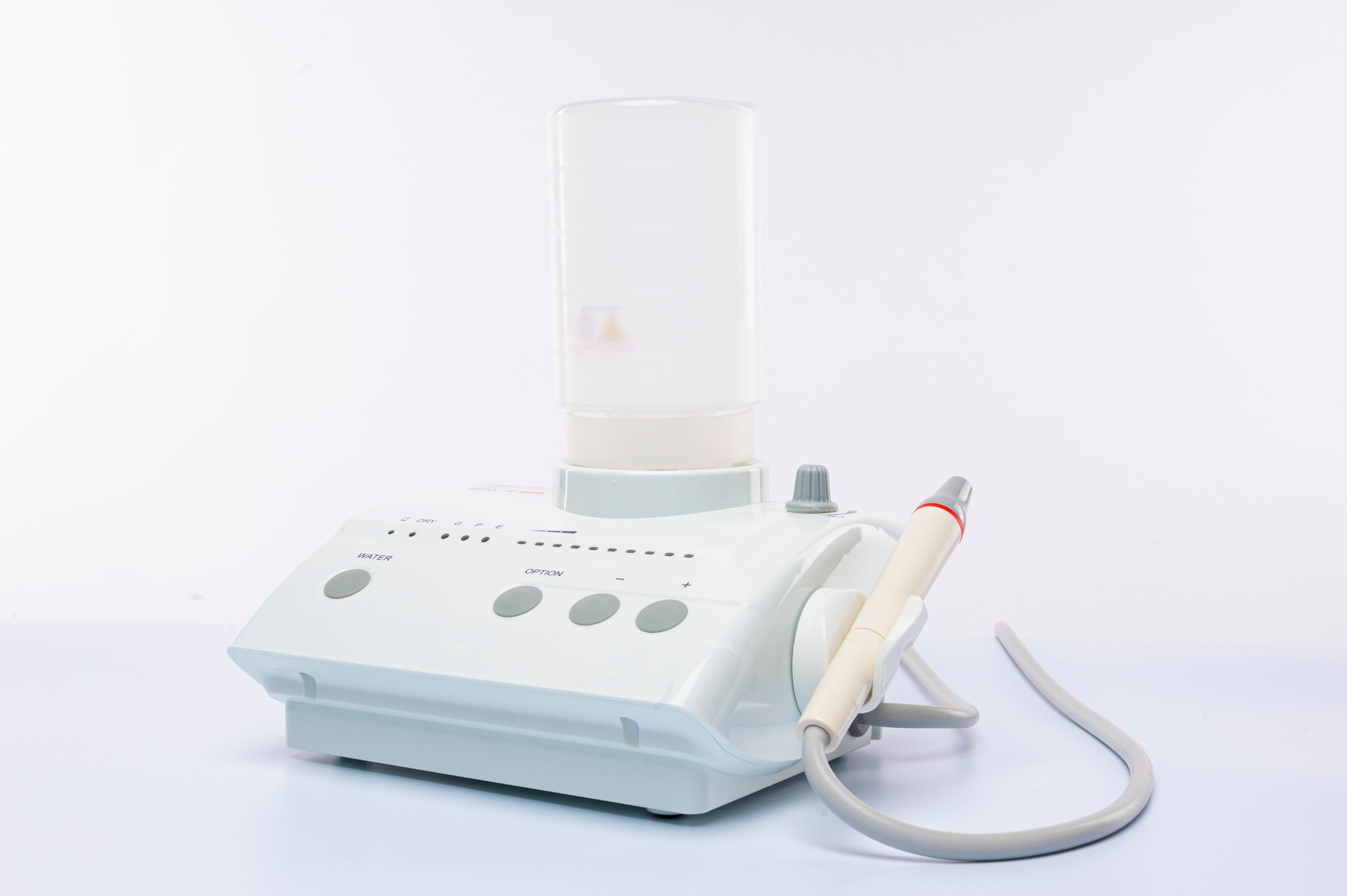 High-quality dental suction device on a white background, ideal for dental care contexts.
