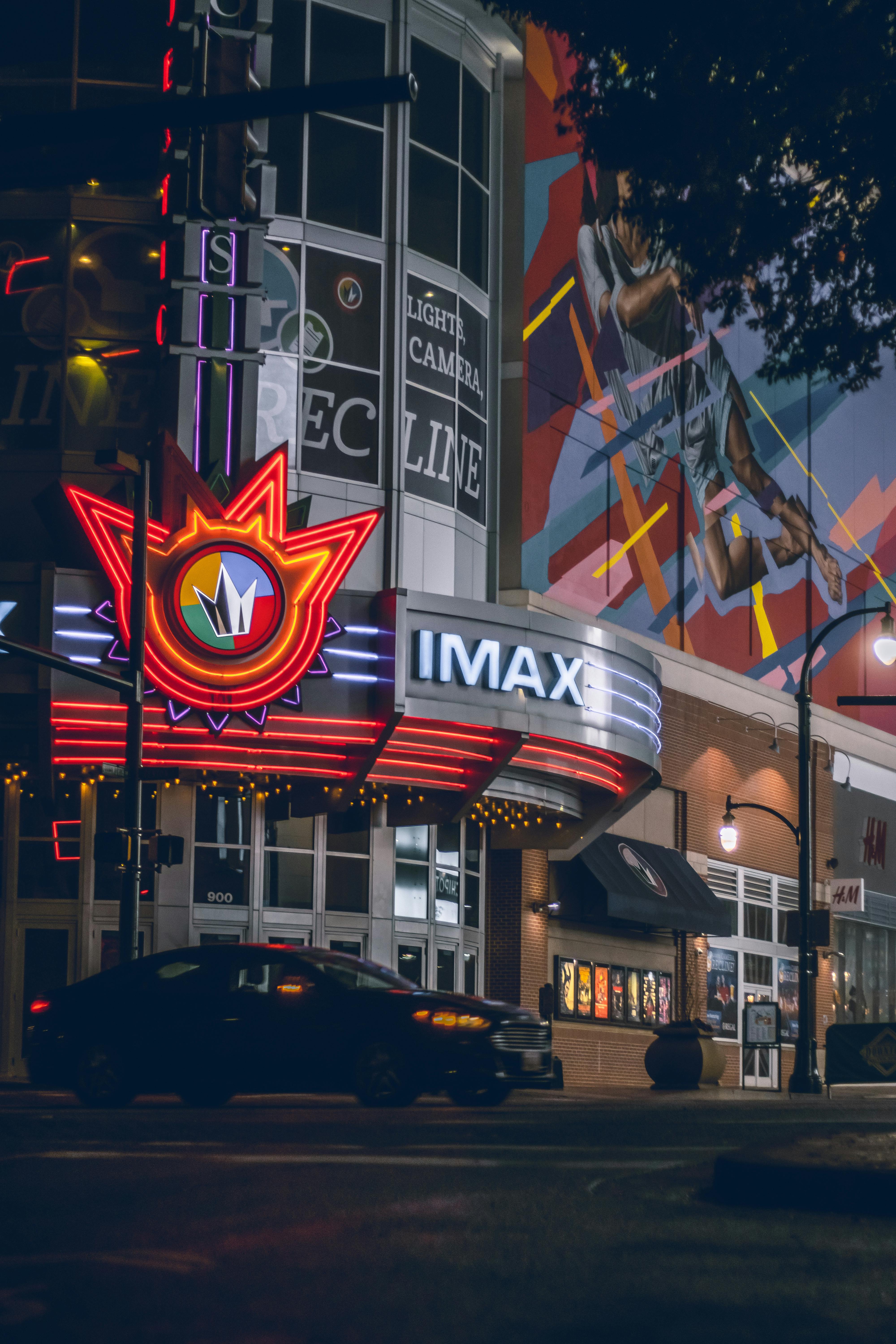 multicolored imax theater