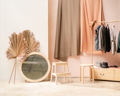 Modern interior with wooden furniture in neutral tones — photo by Nugroho Wahyu on Pexels