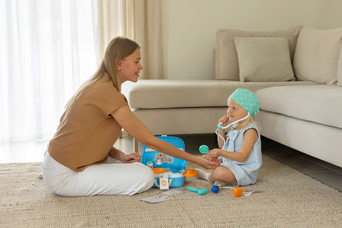 baby playing