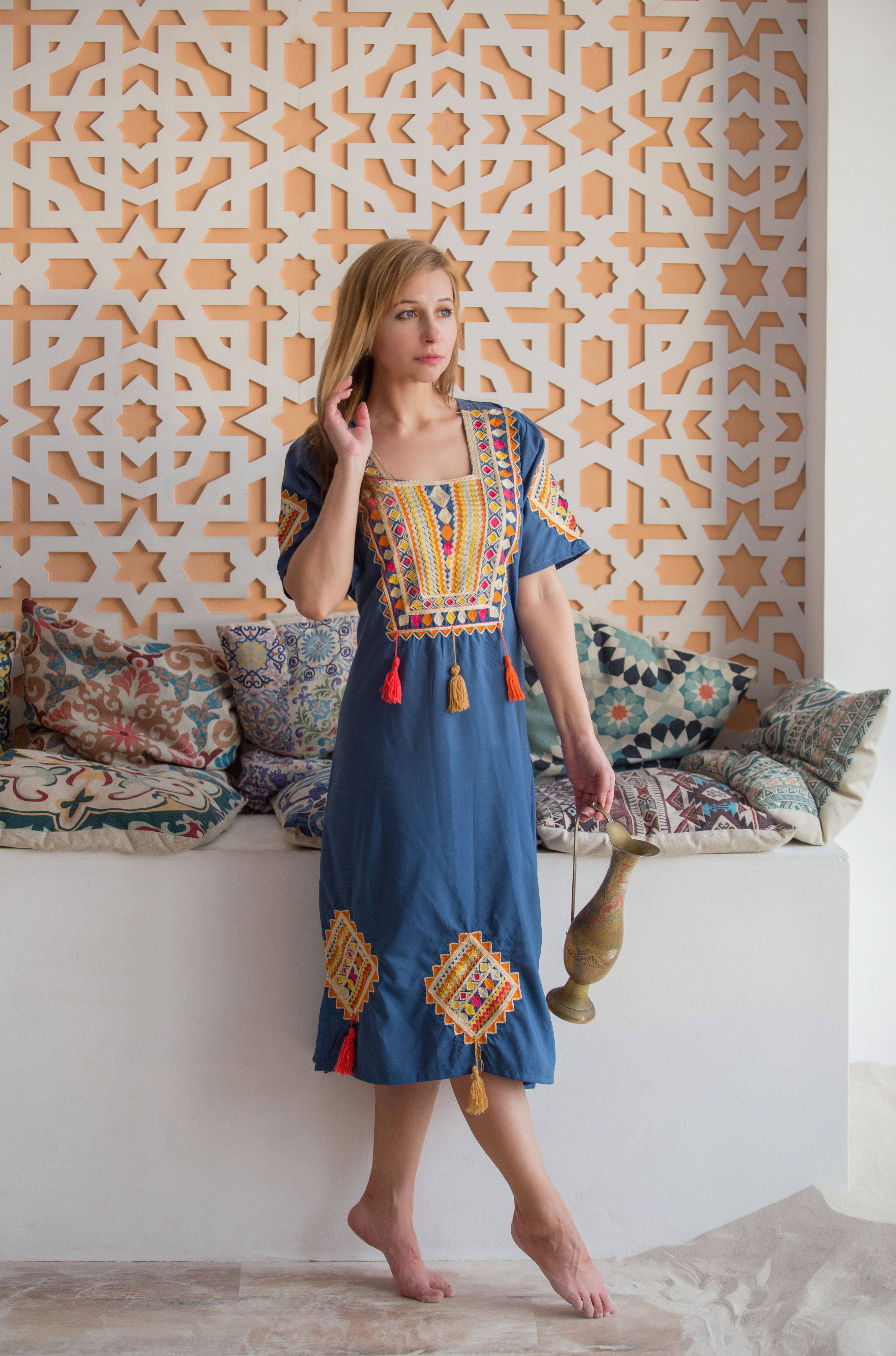 princess polly baby blue dress Isa Silk Blue Maxi Dress beach dress,Bohemian Dress,Boho silk dress   Sandhya Garg