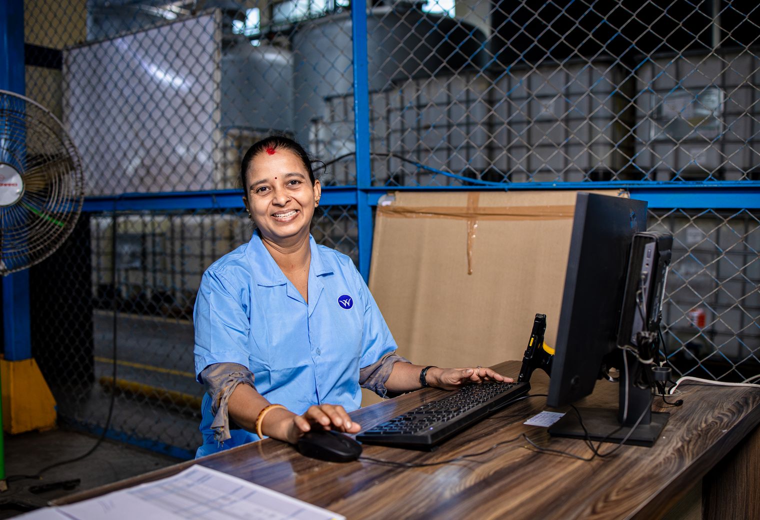Manston — office relocation team moving desks and equipment