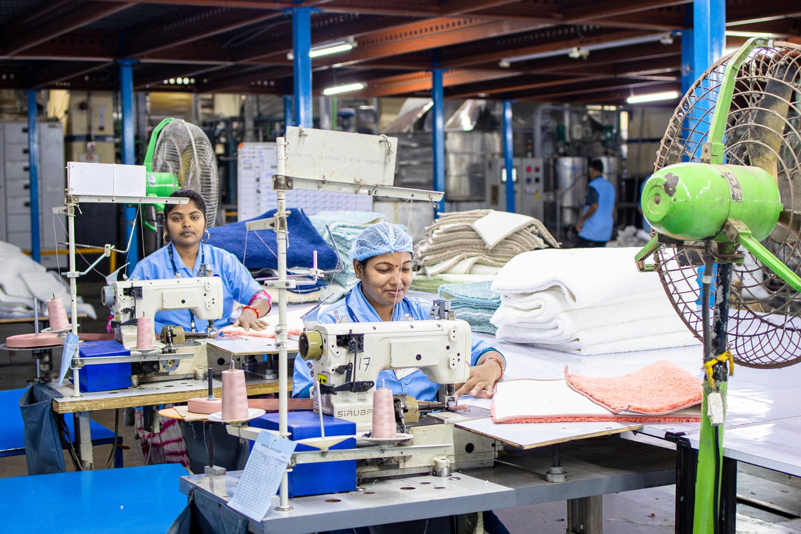 Garment factory production floor in Pakistan