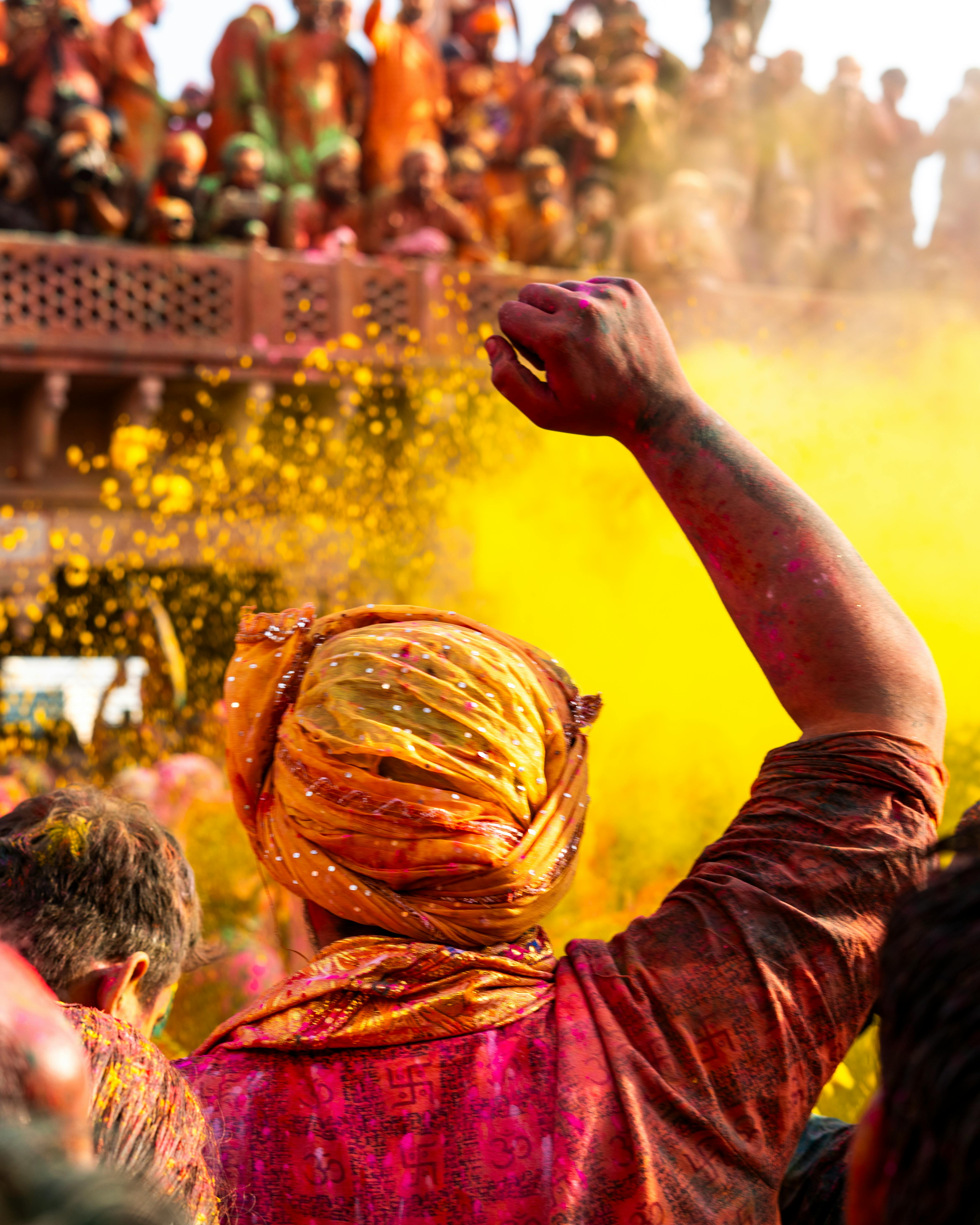 無料 ナンドガオンホーリー祭 | インドの祭り 写真素材
