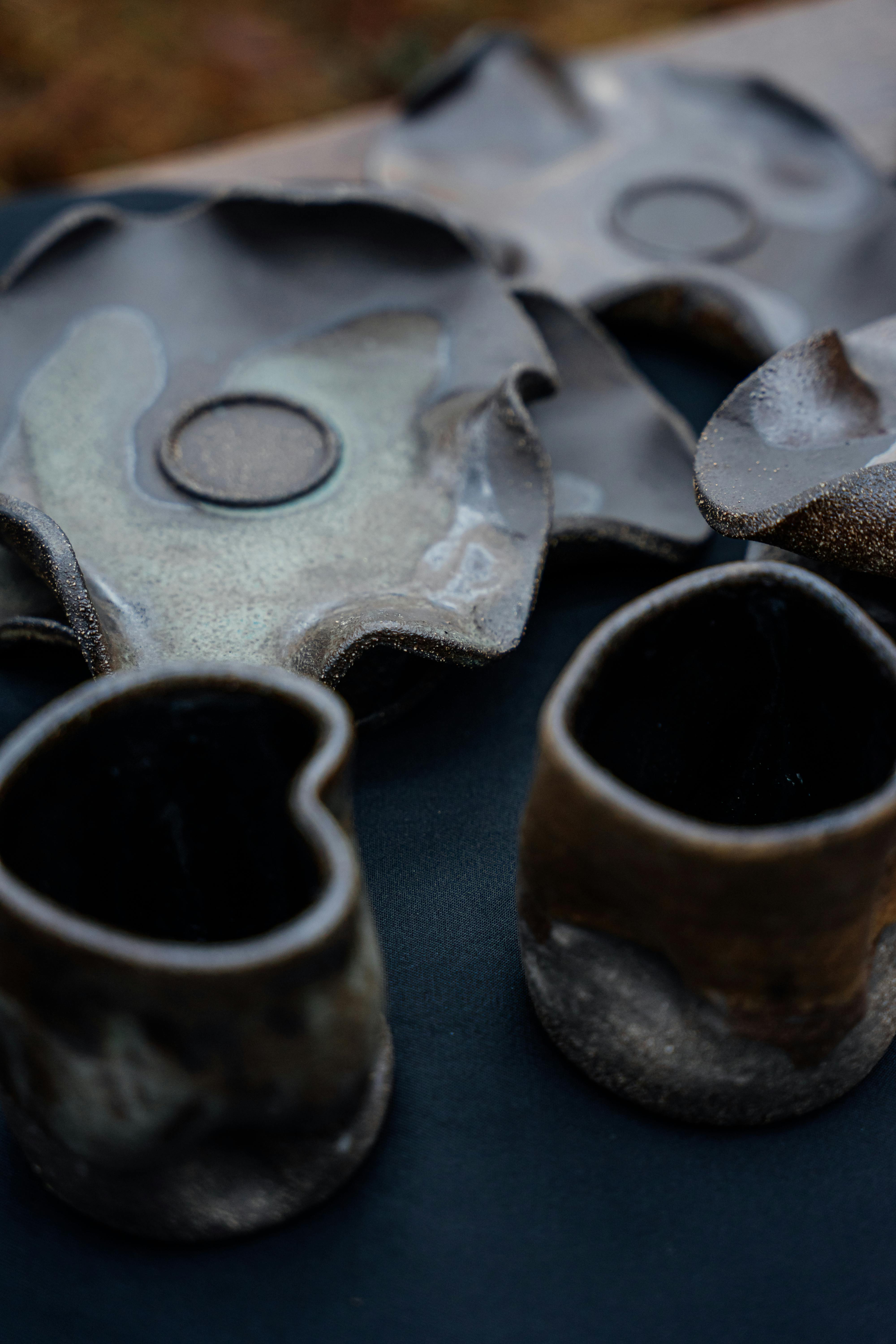 Handcrafted ceramic pottery showcasing a blend of traditional and modern aesthetics.