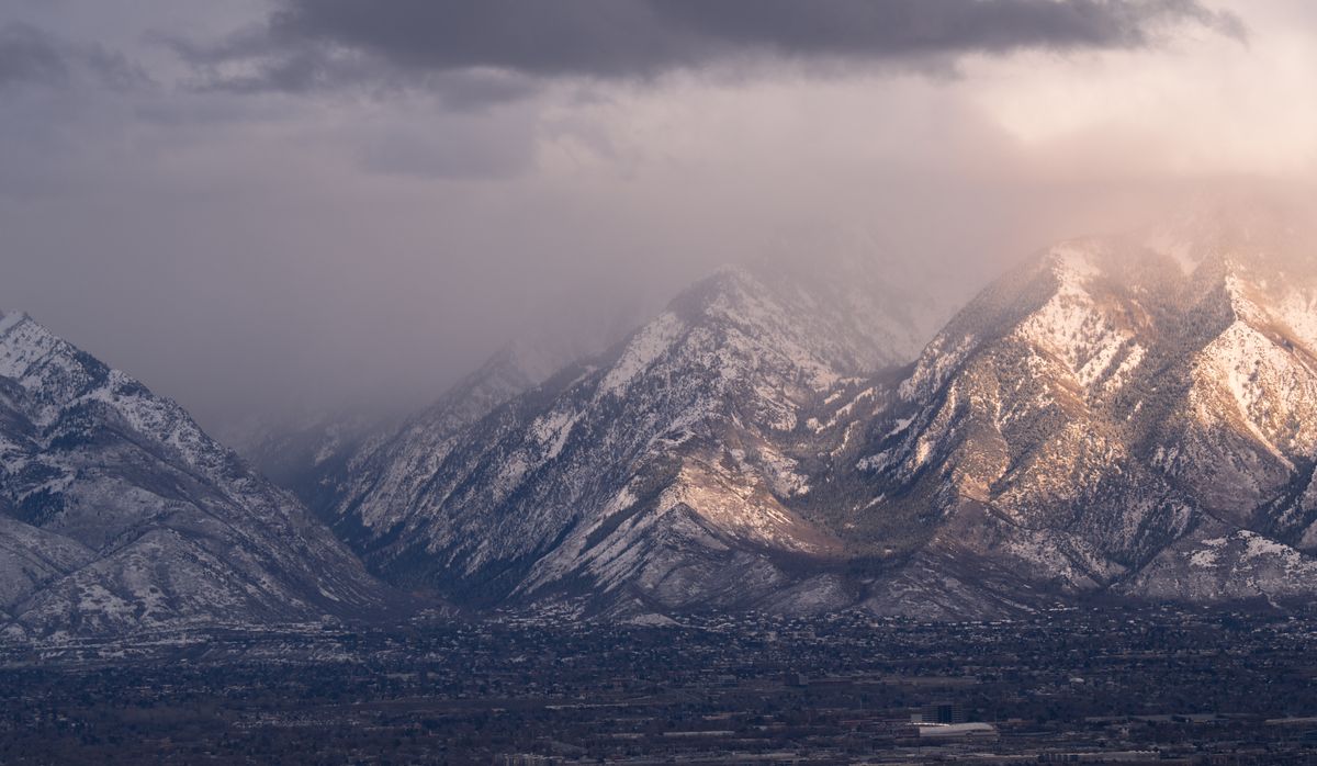 Salt Lake City skyline from Parley's Canyon