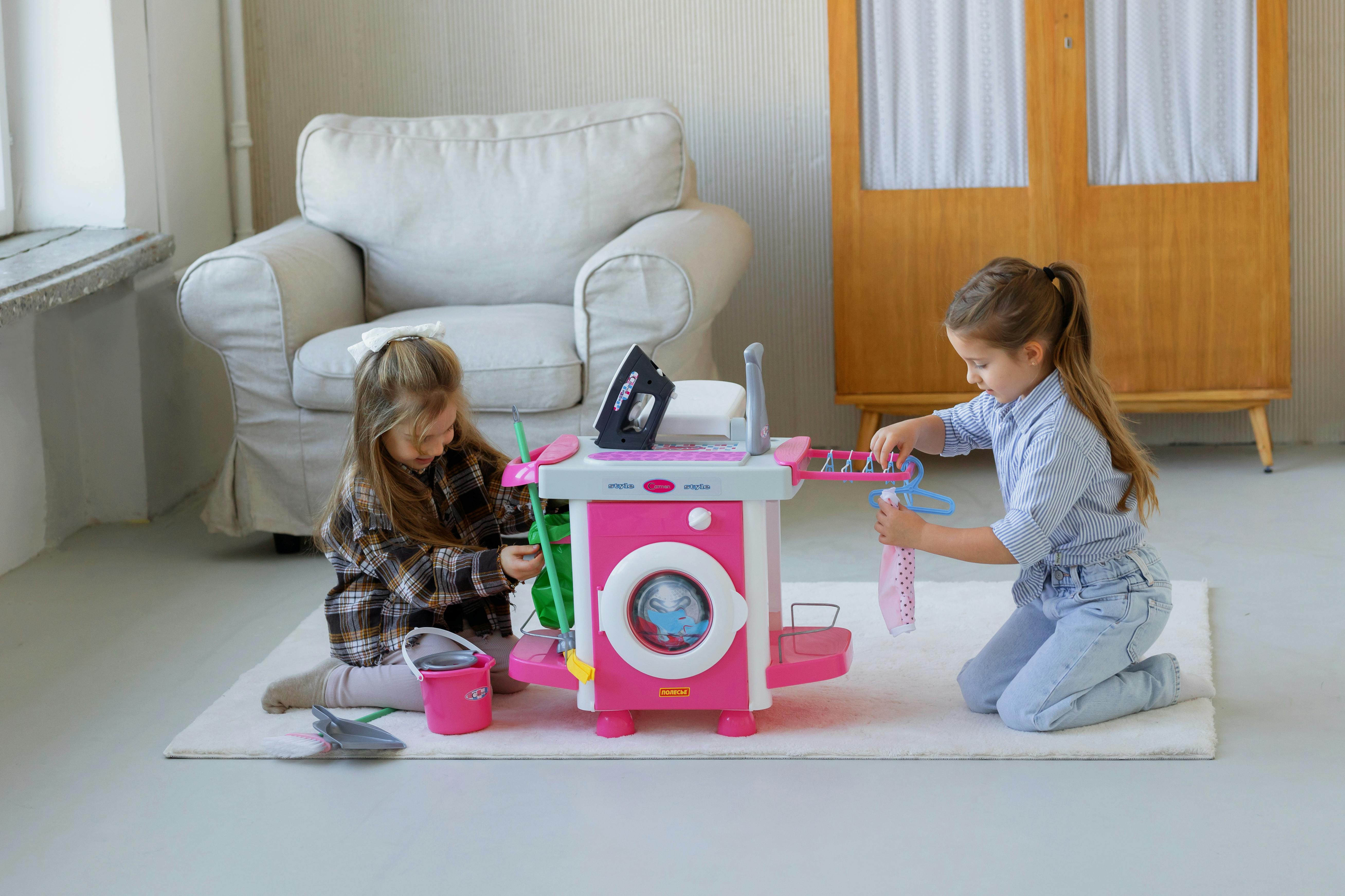 Childrens Toys In An Open-concept Living Room