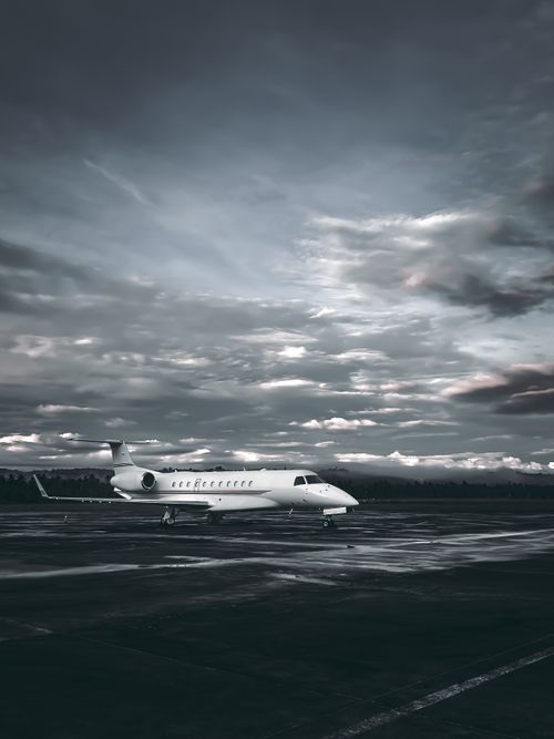 Free Private Jet Legacy 600 at Apron Stock Photo