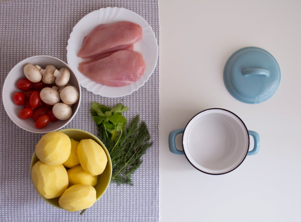 Chicken and Mushroom Pot Pie with Herb-Infused Mashed Potatoes