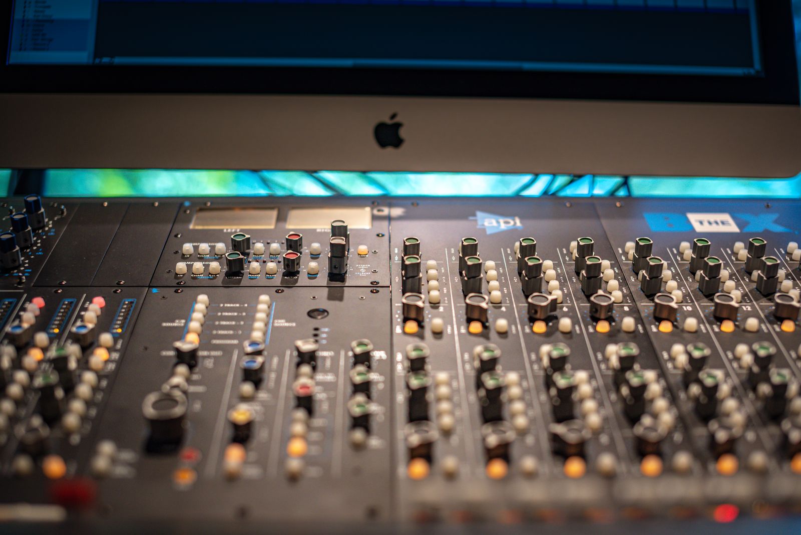 Professional studio mixing desk