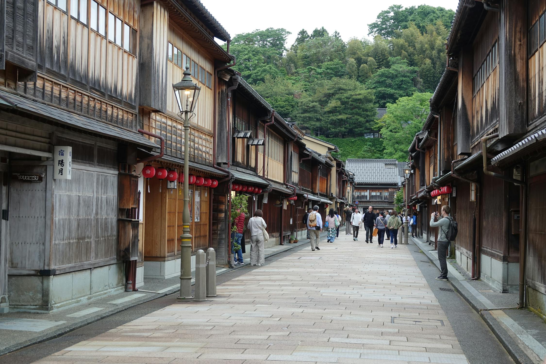 Traditional Street in Kanazawa's Higashi Chaya District