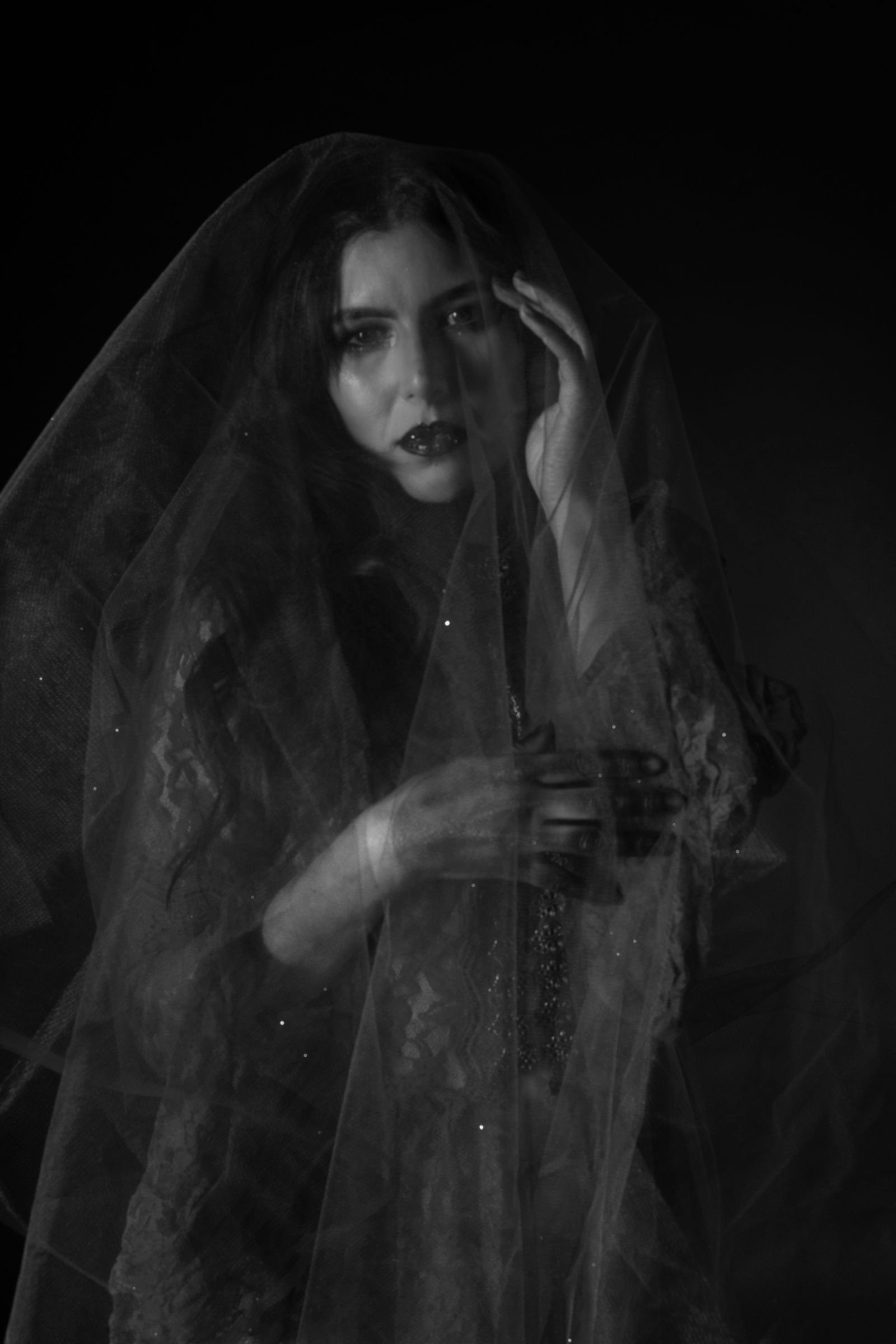 Black and White Photo of a Woman Wearing Costume · Free Stock Photo