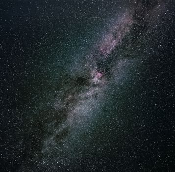 A breathtaking view of the Milky Way galaxy filled with countless stars captured over Algeria.