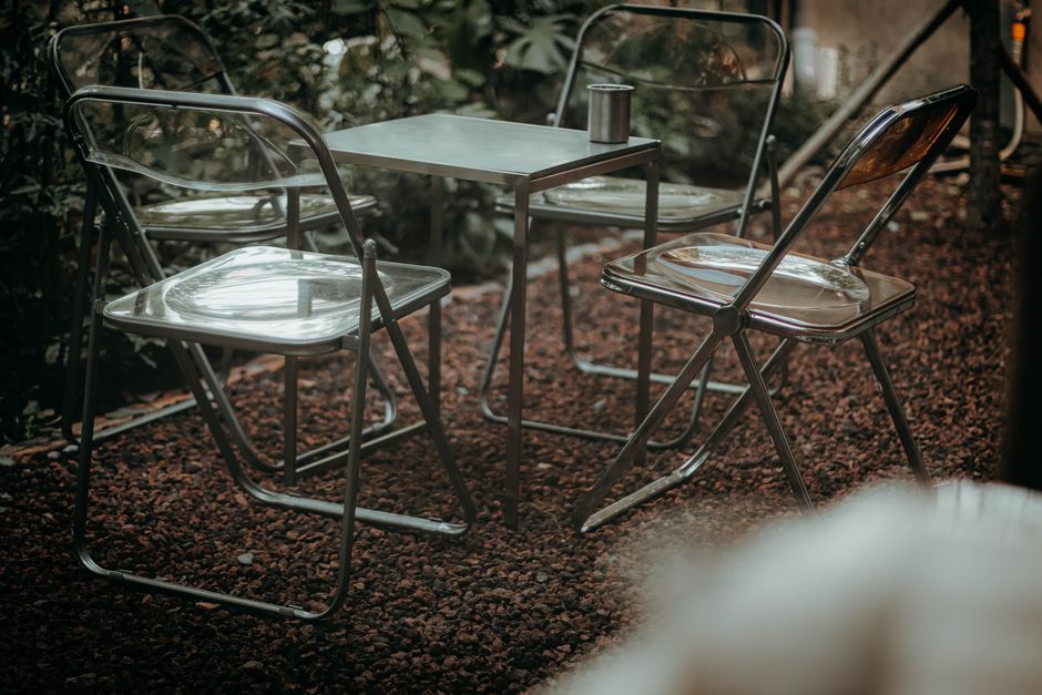 Everything You Need to Know About Buying the Best Foldable Tables in Surat - Minimalist Furniture Solutions at Hanamori Foldable table in a compact living space with Surat cityscape view