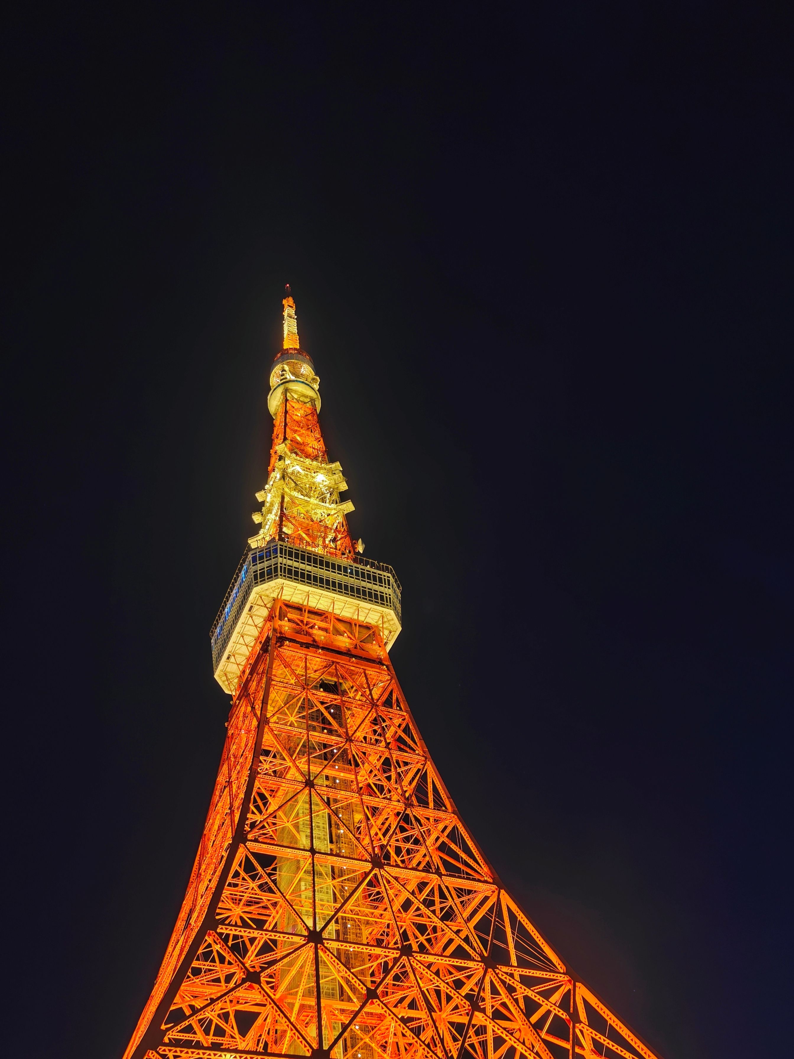Illuminated Tokyo Tower at Night · Free Stock Photo