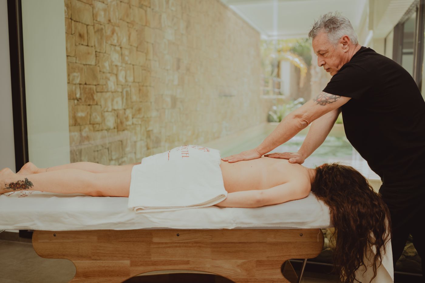 Relaxing massage and wellness experience during a Sedona getaway