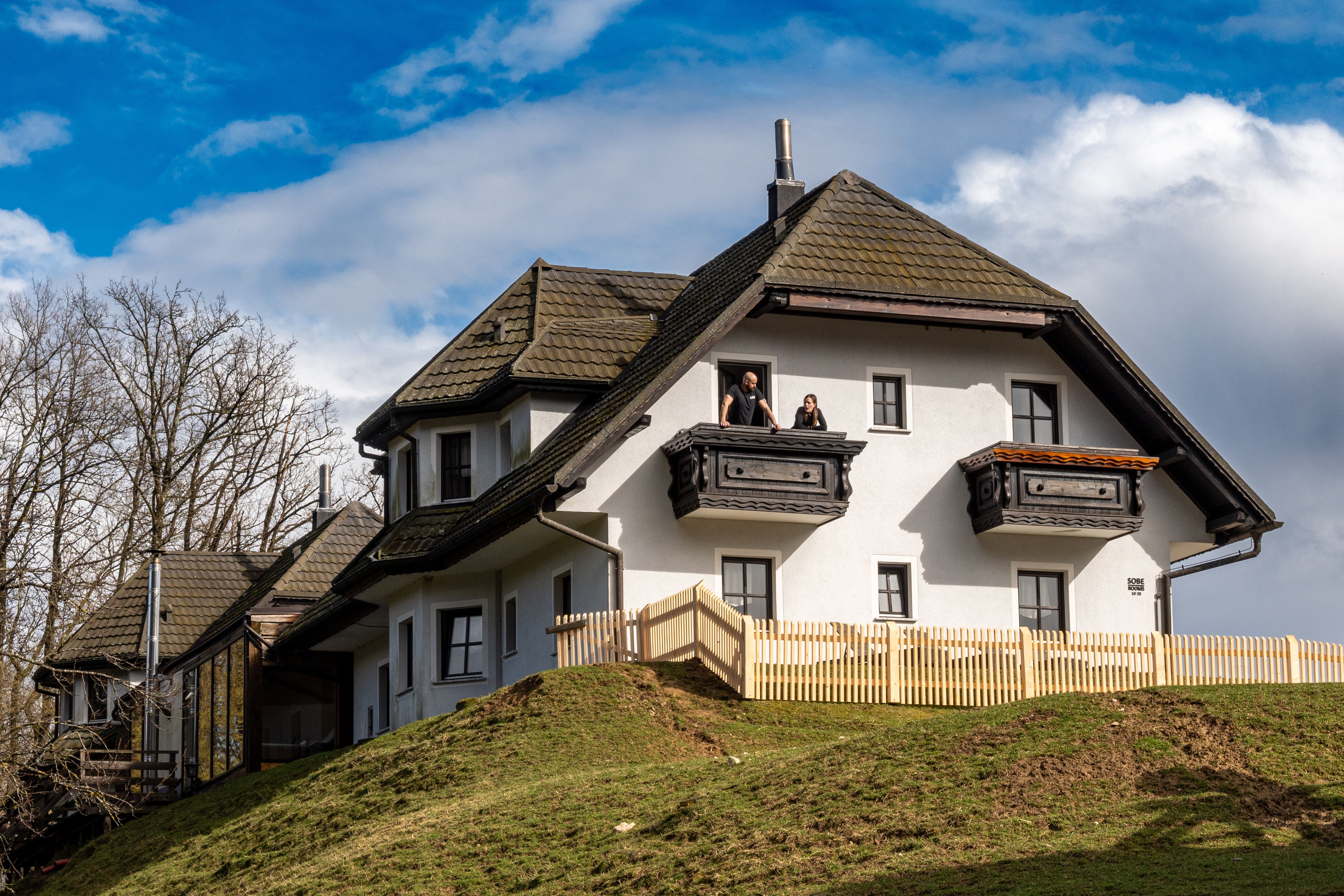Slovenia Style House Exterior: Rustic Charm Meets Modern Design
