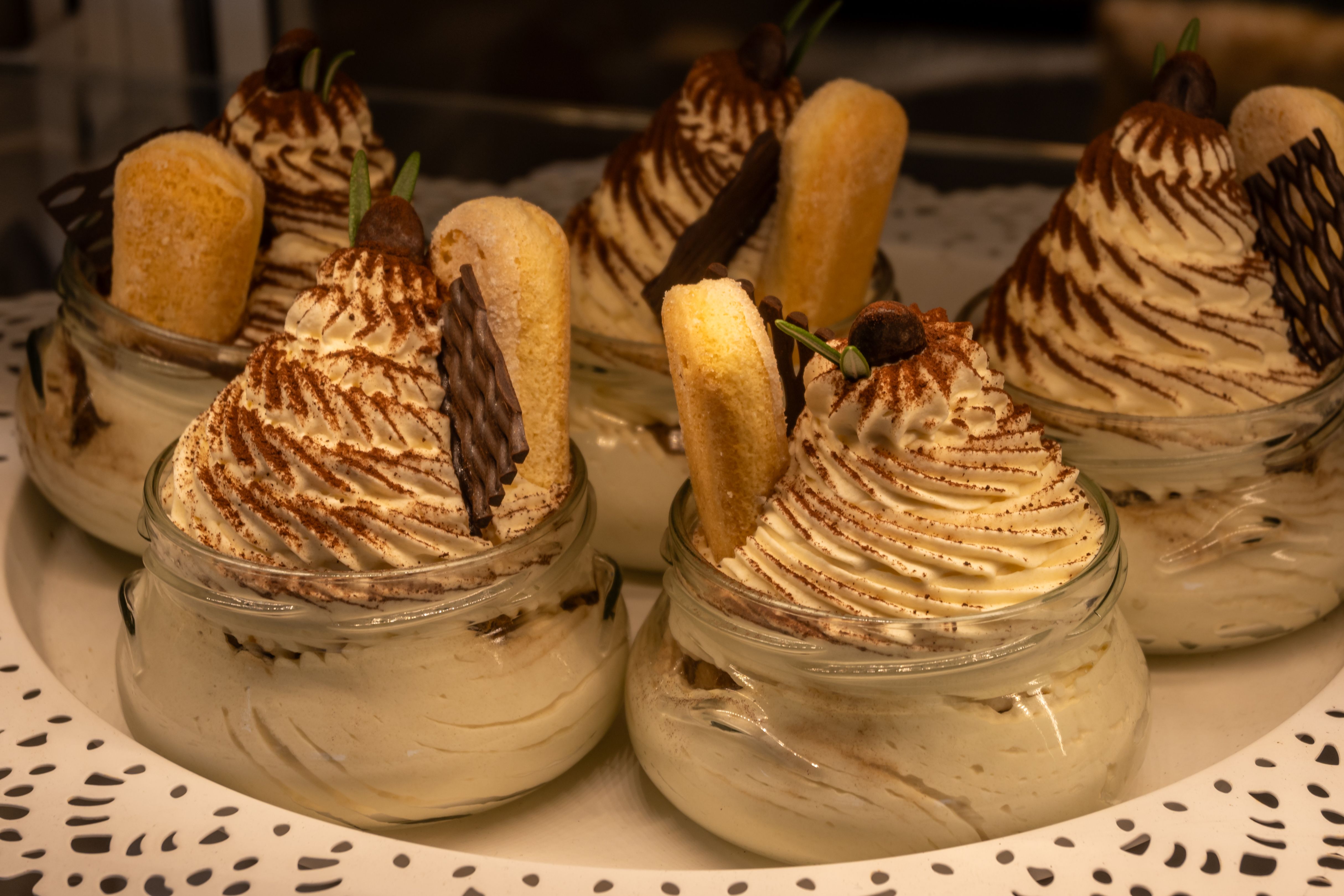 Dark-Chocolate Tiramisu with a Berry Compote