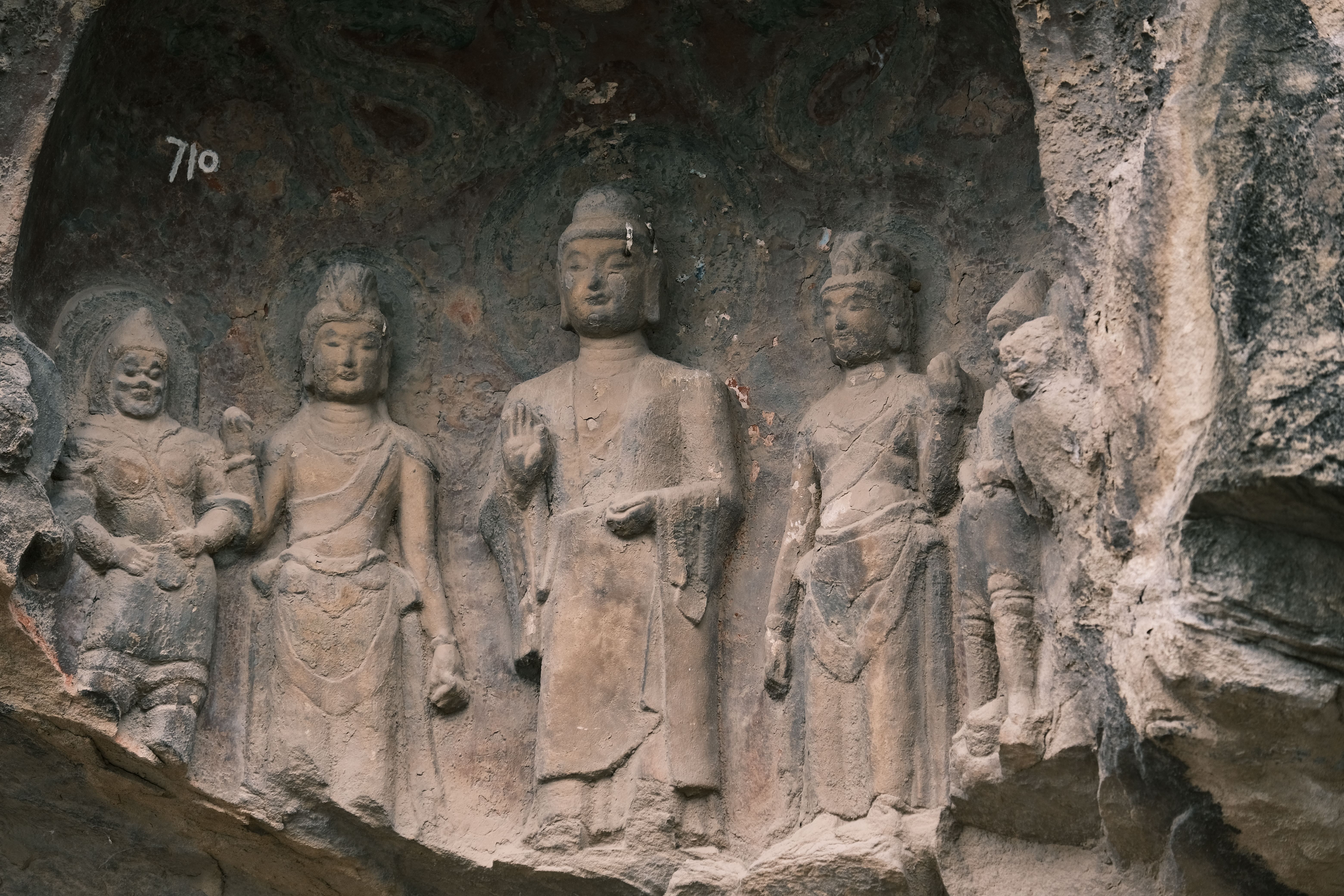 Ancient Rock Carvings of Buddhist Figures · Free Stock Photo