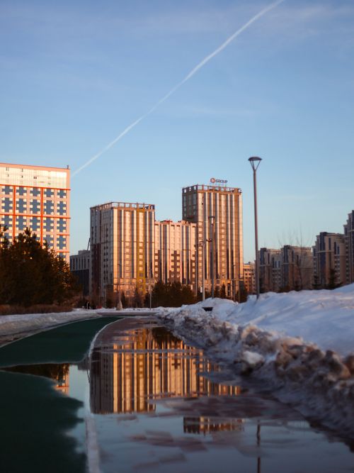 Free stock photo of astana, botanic garden, building reflections Stock Photo