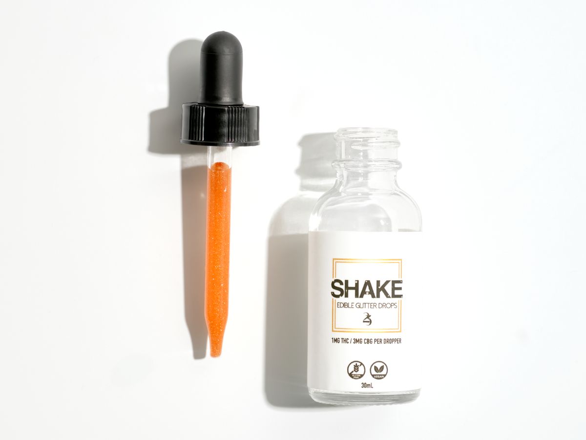 A minimal dropper bottle on a white background