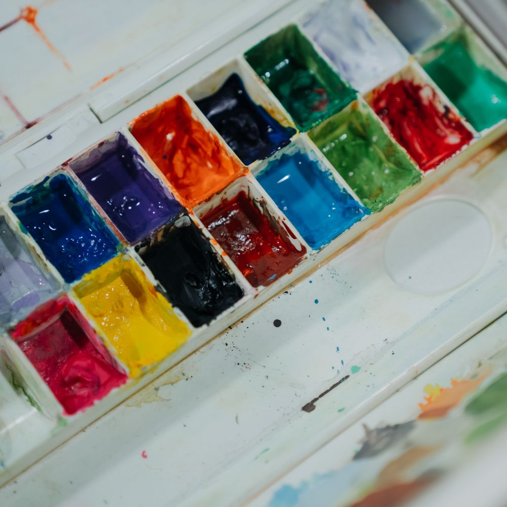 Painters and Decorators in Barnes Cray — a decorator at work mid-project