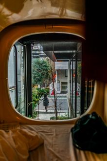 Sleeping pod interior at Lumen Pods — photo by Daniele Ursino on Pexels