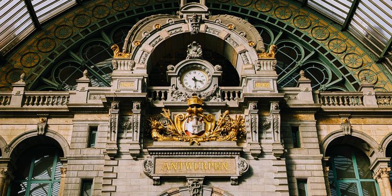 El vestíbulo de la estación central de Amberes