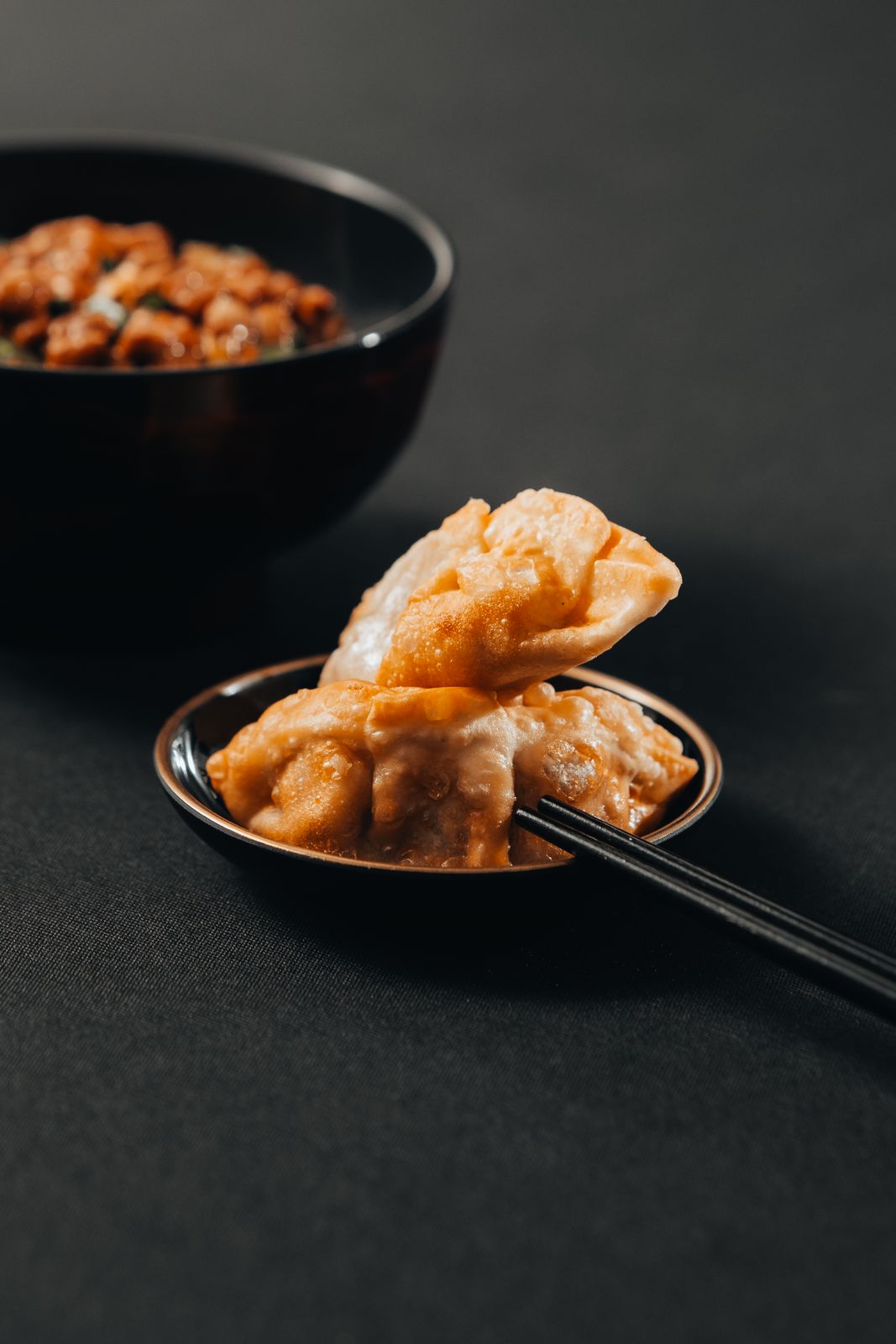 Plated dumplings