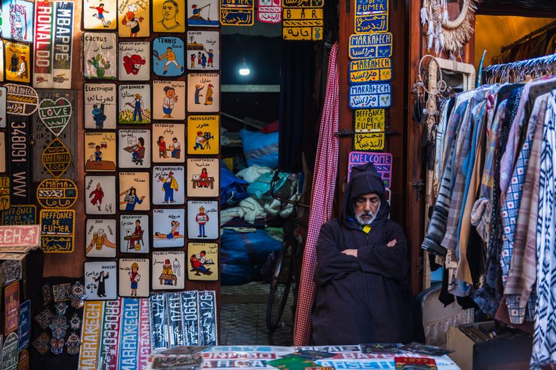 People in Marrakech Morocco