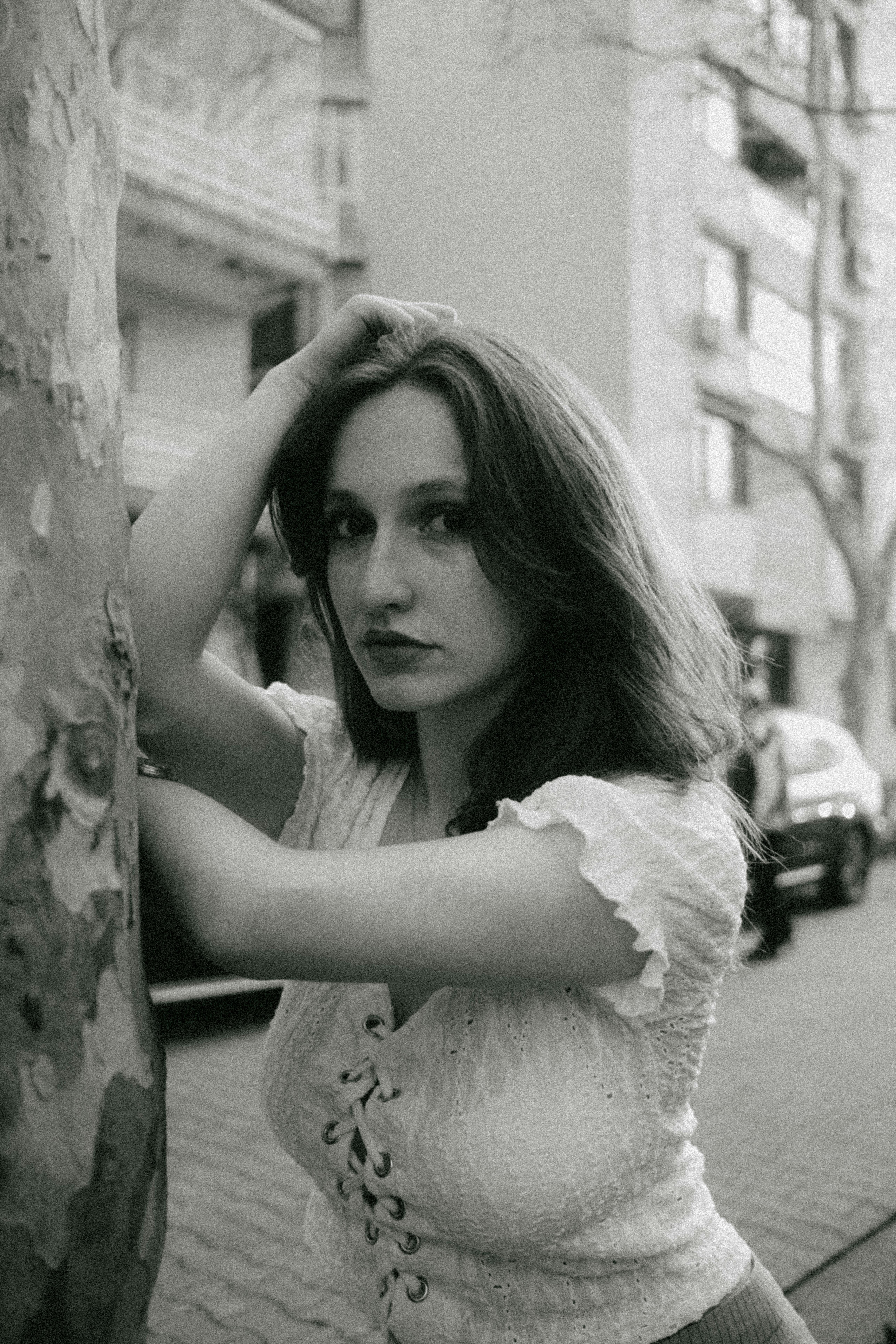 Black and White Portrait Photography Outdoors