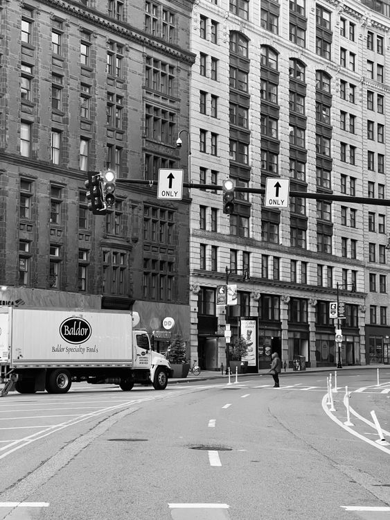 Urban Street Scene With Vintage Architecture Free Stock Photo urban-street-scene-with-vintage-architecture-free-stock-photo