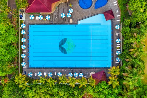 Top View Photo of Swimming Pool