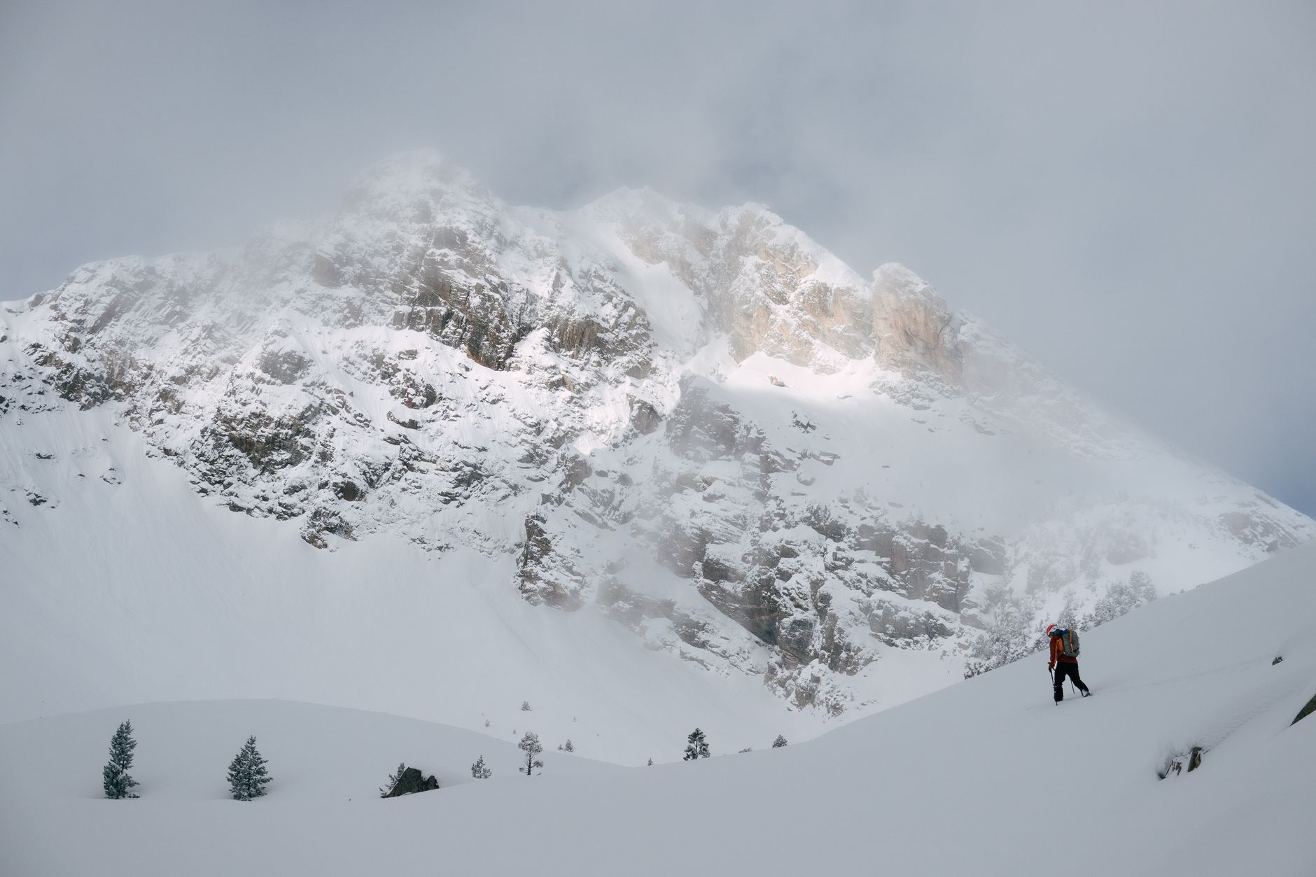 mountain climber alpine wilderness