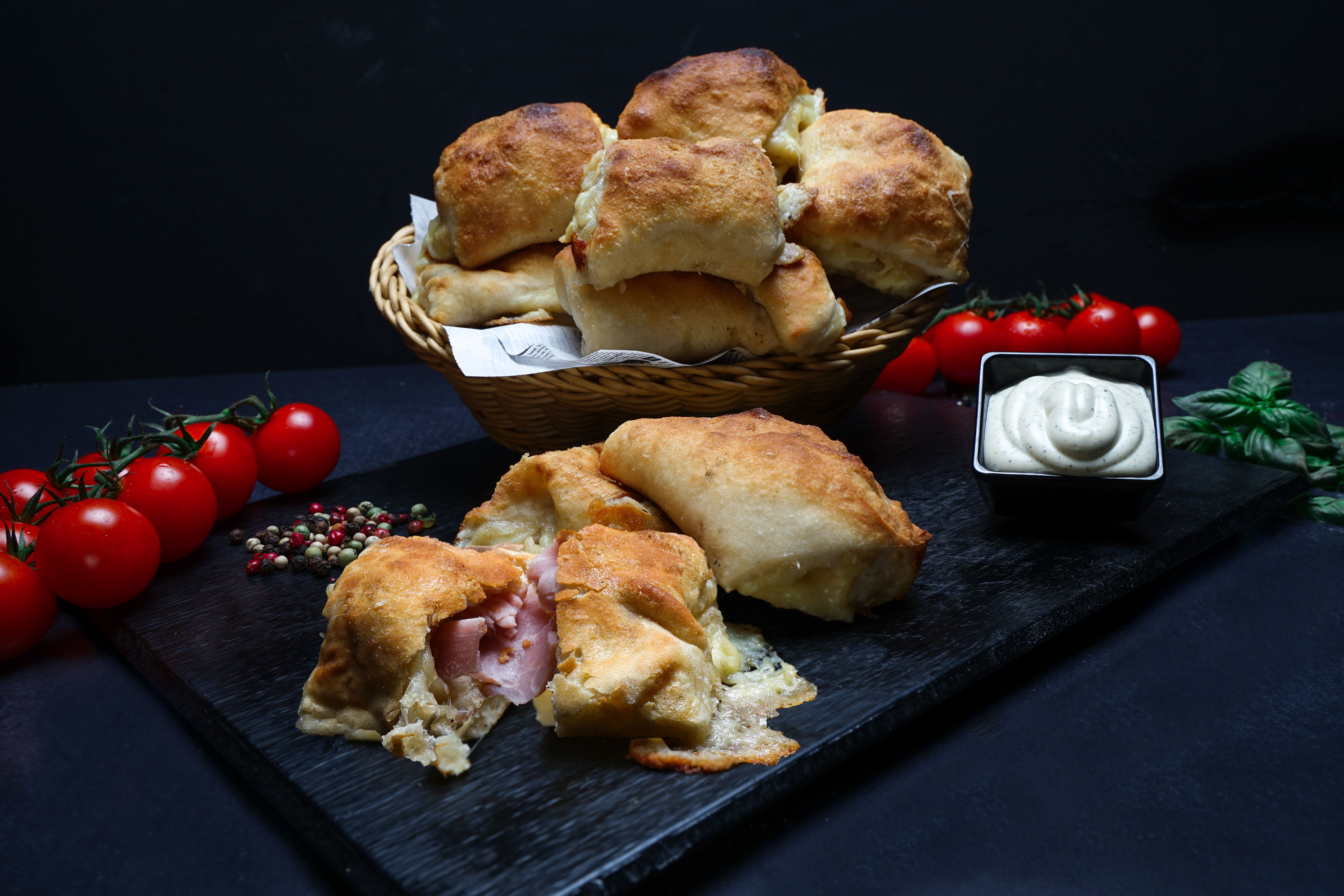 Pizzabrötchen 5 Stk. Mit Aioli