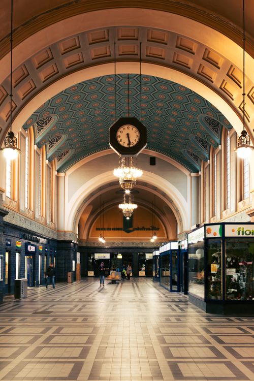 Free Explore the stunning architecture of Görlitz Station, Saxony, Germany, captured during golden hour. Stock Photo