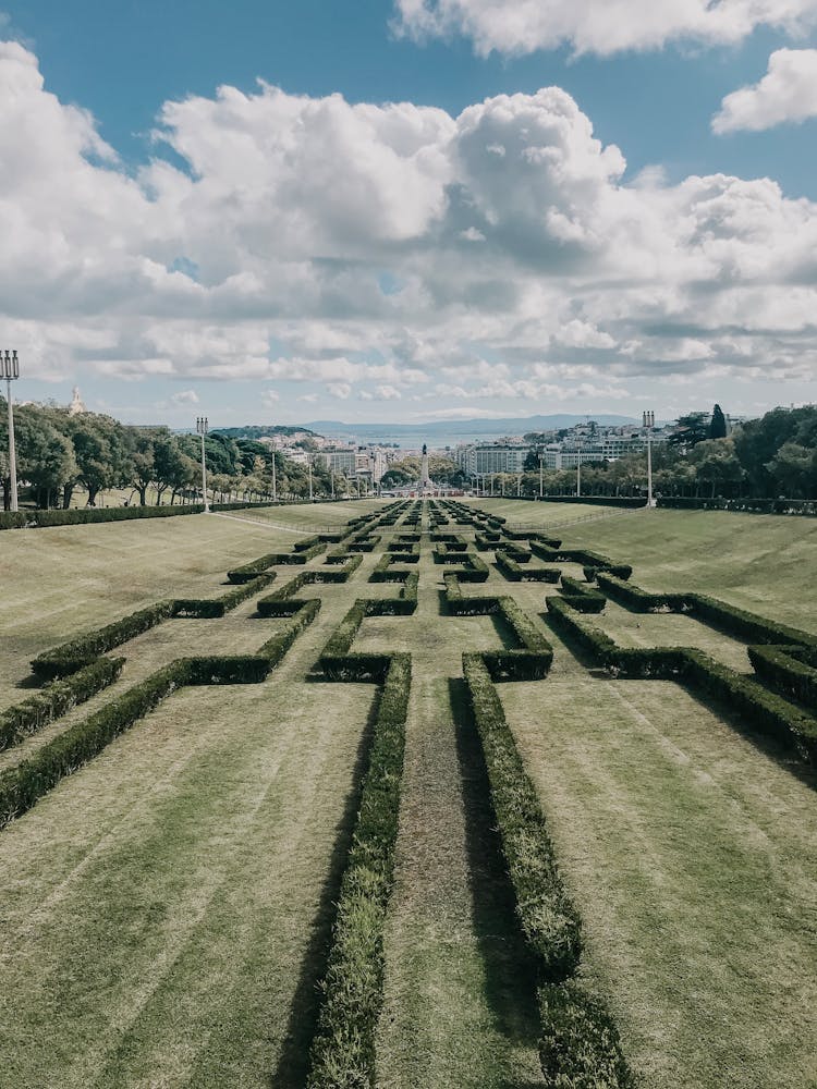 Eduardo VII Park Under Blue Sky