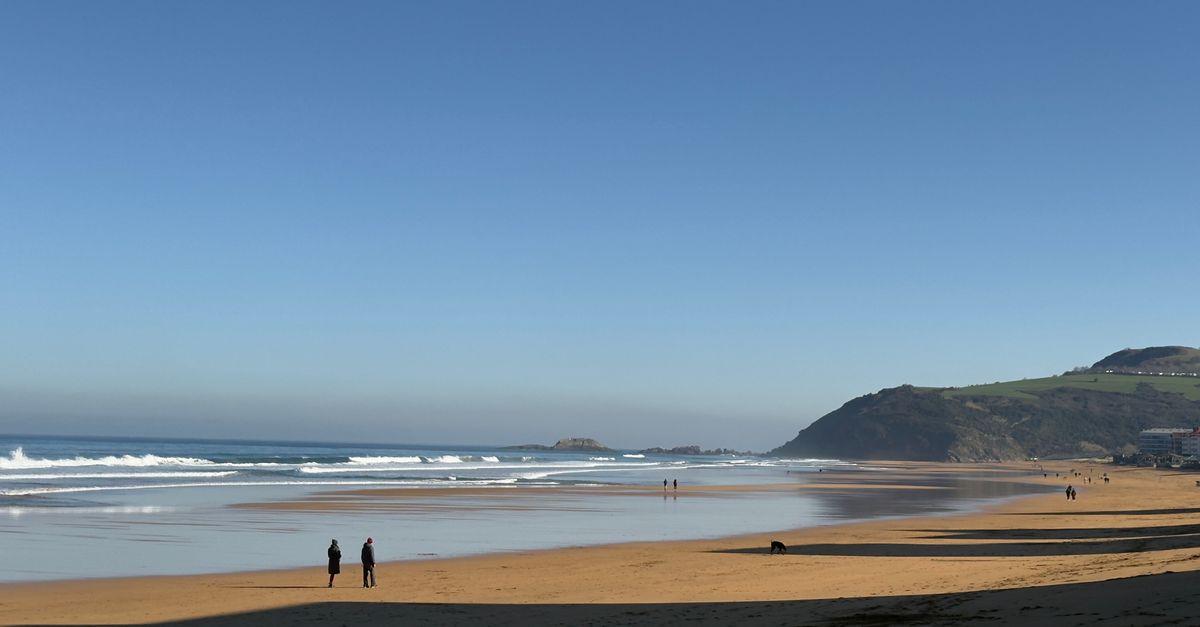 Surfing in Zarautz